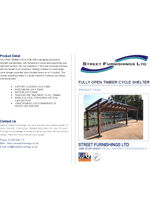 Fully Open Timber Cycle Shelter