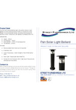 Pan Solar Light Bollard