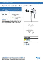 Contour 21 A4130 (AA) thermostatic shower mixer data sheet