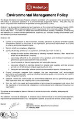 Environmental Management Policy