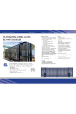 Platinum LPS 1175 bi-parting sliding gates - pair