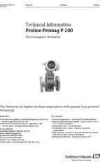 Proline Promag P 200 electromagnetic flowmeter