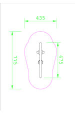 FHs Large Crocodile Springer Technical Drawing