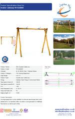 901425000R Double Cableway Specification Sheet
