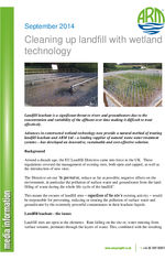 Cleaning up landfill with wetland technology