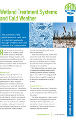 Wetland treatment systems and cold weather