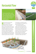 Horizontal flow reed beds