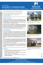 Case study: Basement waterproofing, new homes, Sandbanks