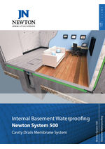 Newton System 500 Cavity Drain waterproofing for basements