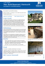 Case study: Waterproofing a new build basement