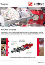 Smicon MAS screw filter unit datasheet