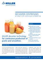 Hiller centrifuges for puree and smoothies