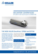 Decanter centrifuges & plants