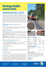 Bio-weed mats datasheet