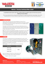 Warrior 1 vertical bike locker (1 bike)