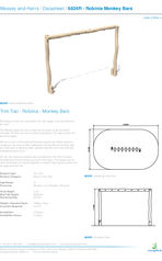 Robinia Monkey Bars - 6024R Datasheet