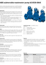 AS 0530-0840 wastewater pump
