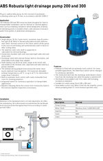 Robusta 200/300 light drainage pump