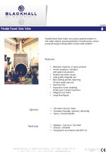 Parallel faced gate valve