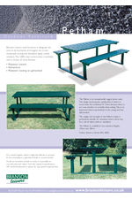 Pelham square-frame steel picnic unit