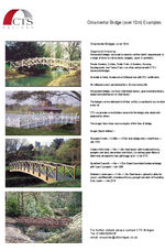 Ornamental bridges over 10m