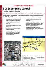 Submerged lateral lagoon aeration system