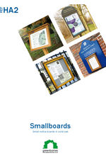 Smallboard Oak Poster Case Brochure