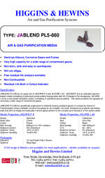 JABLEND PL5-860 air and gas purification media
