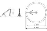 Pendulum swing technical drawing