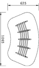 Timber amphitheatre seating technical drawing