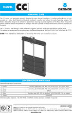 CC channel mounted penstock