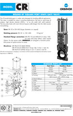 CR round by square port knife gate valve