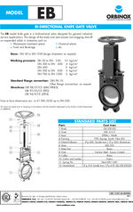 EB knife gate valves