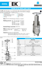 EK industrial service knife gate valve