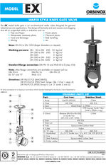 EX knife gate valves