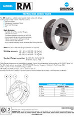RM tilting disc check valve