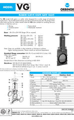 VG sleeved slurry knife gate valve