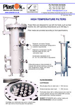 High temperature filters