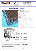 Perforated sheet