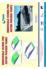 Removable covers for water process tanks