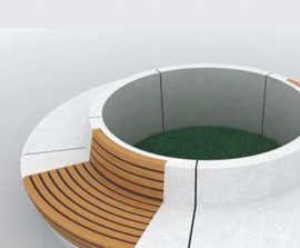 WOOD-Line Round tree seat