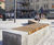 Solid Linear Top Seat - stainless steel and hardwood modular bench 7