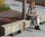 Outdoor seating for French retail outlet and bus network 0