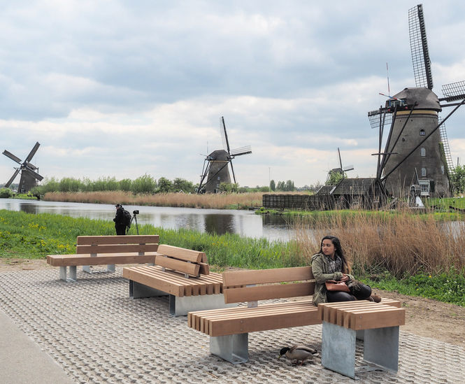 Outdoor seating for UNESCO World Heritage site, Holland