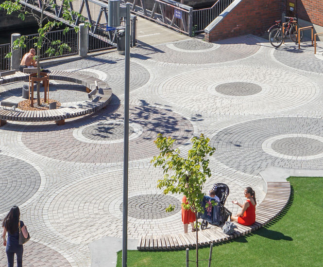 Street furniture bring industrial heritage to life