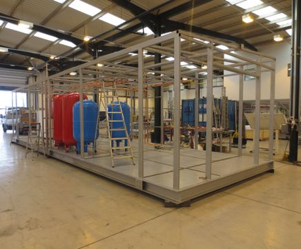 Packaged plantroom for heating and water requirements