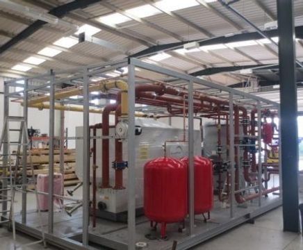 Prefabricated packaged plantroom for independent school