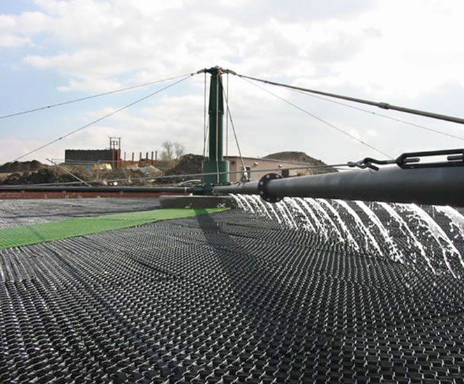 Removal and installation of plastic filter bed media