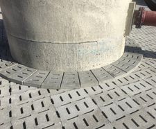Filter bed drainage tiles