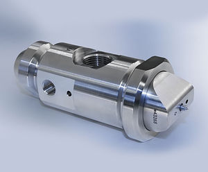 Model series 930 nozzle with anti-bearding cap